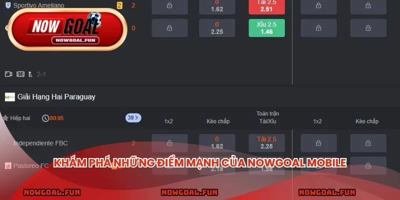 Khám phá những điểm mạnh và tính năng vượt trội của nowgoal mobile