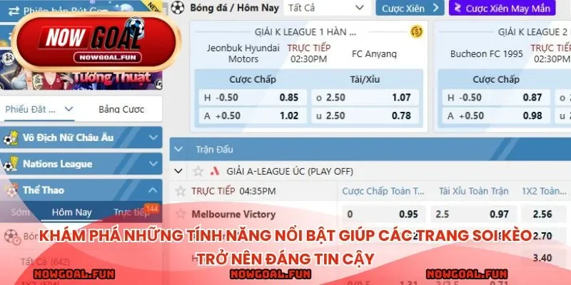 Khám phá những tính năng nổi bật giúp các trang soi kèo trở nên đáng tin cậy