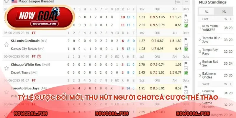 Tỷ lệ cược đổi mới, thu hút người chơi cá cược thể thao