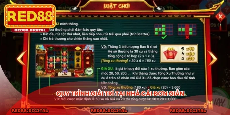 Quy trình giải trí tại nhà cái đơn giản