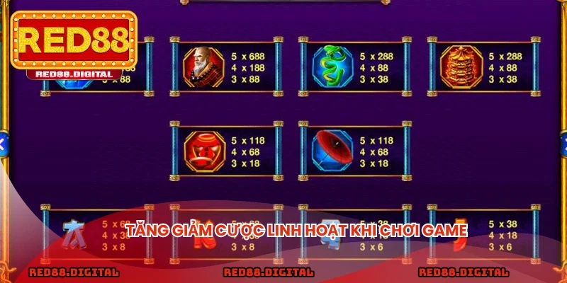 Tăng giảm cược linh hoạt khi chơi game